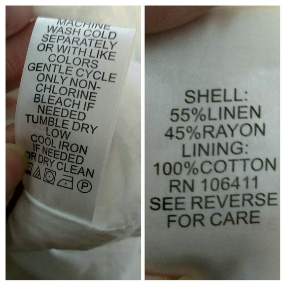 Context Abstract Floral Linen Blend Midi Dress - Picture 7 of 8